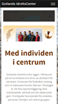 Mobile Screenshot of gotlandsidrottscenter.se